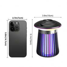 Portable LED 7-Color Camping Light, Electric Mosquito Repellent Lamp, Wireless Rechargeable Mosquito Killer, Suitable For Outdoor Camping, Exploration, Garden, Patio - Multicolor - View 4