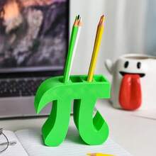 数学节 3.14 圆周率日礼物 创意绿色圆周率笔筒 简约学生文具盒 多功能桌面收纳盒 - 多色 - 查看 8