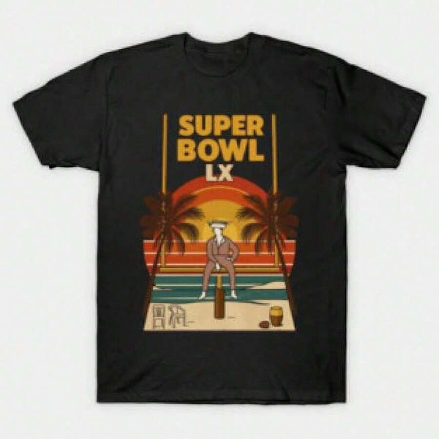 Męska koszulka z krótkim rękawem Lx Palm Beach Unisex 2026 Summer Niche Personality, koszulka z krótkim rękawem Unisex 2026 Summer Retro Style, koszulka z krótkim rękawem Summer Brand 2026, prosta i uniwersalna, odporna na zagniecenia i trwała, odpowiednia na rodzinne posiłki. - Czarne - Zobacz 1