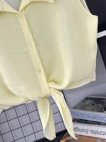 Women's Dune Blouse - 條紋\黃 - 查看 4