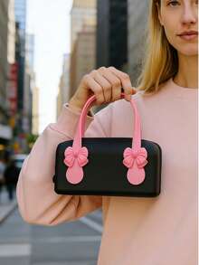 Silicone Cosmetic Bag, Handbag, Waterproof Toiletry Bag, Shockproof Silicone Bag, Beach Bag, Small Handbag, With Handle, Tote Bag, Large Capacity, Portable Bag - Multicolor - View 3