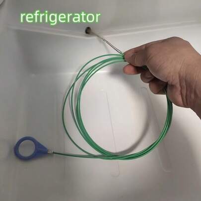 1pc Flexible Steel Wire Brush, Convenient Multi-Purpose Drain Cleaning Tool - Suitable For Automotive Sunroof, Door, Refrigerator And Fuel Tank Maintenance, Easy To Use