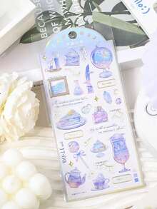 3D立体环氧树脂水晶贴纸、树脂贴纸、梦幻月亮系列贴纸 - 彩色 - 查看 7