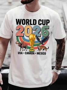 FIFAs Worlds Cups 2026 Shirt, Canada Mexico USA Shirt, Football Fan Gift, Political Soccer Tee, Sports Apparel, National Teams - 白色 2 - 查看 7