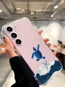 1个软壳手机壳，图案为海龟和海星在波浪中游动，兼容华为荣耀、Galaxy A04e/12/A13/A14/A34/A50/A52/A53/A54/S21/S22/S23/S24/S25/S25 Ultra/S25 FE/S26/S26 Plus/S26 Ultra/S26 Edge、6A/7A/8A、12T/13T/15T/15T Pro，国际版，非国内版。 - 無色 - 查看 7