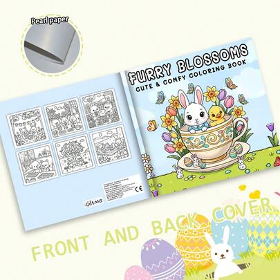 GDTME Animales adorables y esponjosos: Libro para colorear para adultos y adolescentes, que muestra escenas encantadoras de pequeños animales en momentos acogedores y ocasiones cálidas, diseños simples y lindos para ayudar a relajarse (Amigos peludos)