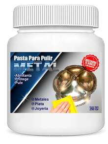 Pasta Para Pulir Metales Y Joyería 250 g Abrillanta Pule Y Protege Ideal Para Plata Y Superficies Metálicas Uso Doméstico Y Profesional - De Estado sólido - Ver 5