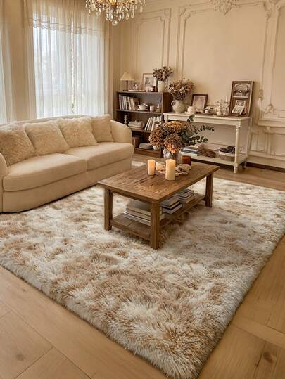 سجادة منطقة خشنة مصبوغة بصبغة التعتيق ناعمة ومريحة باللون الخاكي، ديكور غرفة بطراز شمالي حديث بألوان دافئة، نسيج كريمي فاخر وناعم لديكور المنزل، هدية موسمية لفصلي الخريف والشتاء، سجادة زخرفية فاخرة وناعمة لأعياد الميلاد والهالوين وعيد الحب، سهلة العناية لغرفة المعيشة وغرفة النوم