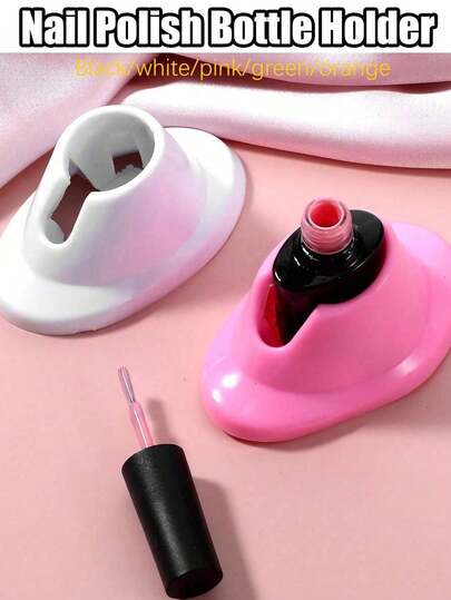 3个粉色指甲油瓶架，防溢指甲油架，软橡胶指甲油展示工具，指甲油配件，美甲用品，指甲油收纳展示架（黑/白/粉），美甲用品，美甲工具，美甲艺术工具，返校季，美甲，美甲工具，美甲贴纸