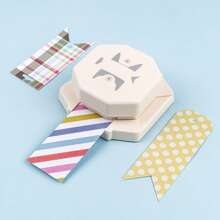 4-In-1 Tag Punch For Paper Crafts;4 Shapes Label Corner Punches 2 Designs Available For DIY Business Cards, Invitations, Photos, Cards Making Scrapbooking - 4 In 1 Tag Punch - View 6