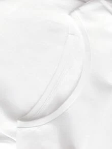 2026 Nouvelle Arrivée Printemps, Style décontracté Élégant Y2k, T-shirt long en coton blanc ajusté pour femme avec un charmant imprimé étoile de mer, parfait pour le confort quotidien et les tenues de plage d'été ou les activités de loisirs - Blanc - Voir 7