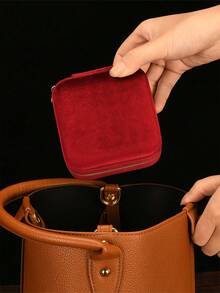 便攜式珠寶收納盒 男女通用 可愛化妝包 拉鍊收納袋 整理盒 夏季郵輪旅行必備 返校用品 節日禮物 - 彩色 - 查看 5