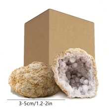 1PC/3PCS/5PCS Natural Quartz Geode, Break Your Own Geodes Kit, Unopened Crystal Gemstone For Collection Science Education Home Deco - Multicolor - View 15
