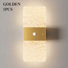 Modern Crystal LED Wall Lamp With Sensor, Smart Wall Light, Indoor Motion Sensor Wall Light, Wireless LED Wall Lamp, Battery Powered Night Light, Adhesive Design, Rotatable, Suitable For Bedroom Bedside, Corridor, Living Room Decor - Various - View 8