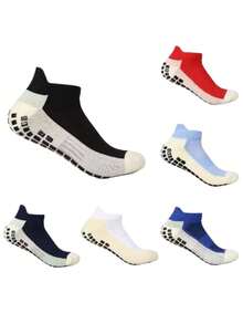 Men's Short Football Socks, Professional Match Towel Bottom Socks, Non-Slip Boat Socks For Fitness Training And Running - Multicolor - View 2
