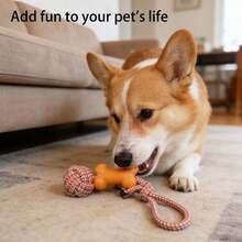Pet Rope Tug Toy:Durable Interactive Fun For Dog - Multicolor - View 6
