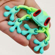 3D Printed Stress Relief Frog Animal Model Toy, Realistic Movable Joints Limbs, 3D Printed Animal Model, Vibrant Eyes, No Power Required, Plastic Structure, Suitable For Desk, Refrigerator, Car Decoration, Home And Office Decor, Aquarium Decoration, Ideal Gift For Nature Lovers, Christmas - Multicolor - View 5