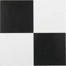 Nexus Self Adhesive 12-Inch Vinyl Floor Tiles, 20 Tiles - 12" X 12", Black/White Pattern - Peel &Amp; Stick, DIY Flooring For Kitchen, Dining Room, Bedrooms &Amp; Bathrooms By Achim Home Decor - Màu sắcG - Xem 1