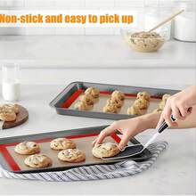 4pcs Non-Stick Silicone Baking Mat, Reusable Baking Liner, Dishwasher Cookie Sheet - Easy Clean Surface, Suitable For Baking Fish, Chicken, Cookies, Pizza, Bread - Essential For Home & Professional Kitchen - Applicable For Easter, Eid Al-Fitr, Back To School Season - Easy Clean, Non-Stick Surface, Material, Mat - View 7