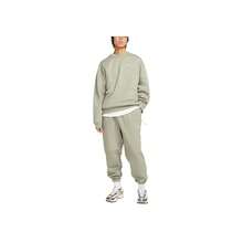 Nike Solo Swoosh Fleece Crewneck 'Army' Green Tops Men - Multicolor - View 3
