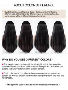 [Tóc giả dài thẳng màu hồng & đen có mái] Tóc giả dài thẳng 26 inch thanh lịch có mái dành cho nữ - Tóc tổng hợp chịu nhiệt, trông tự nhiên, hoàn hảo cho cosplay & tiệc Halloween - 100% lụa Tangron, hoàn thiện mờ, chịu nhiệt cao, lưới hoa hồng thoáng khí, vừa vặn, thanh lịch - Hai tông màu - Xem 8