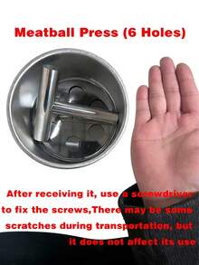 12件套不锈钢肉丸模具 | 手动模具，带符合人体工学的压板，轻松制作均匀肉丸，实用厨房工具，适用于家庭、餐厅、家庭厨师，可用于制作汤、意面和开胃菜，可放入洗碗机清洗，防锈，商用级，塑料肉丸模具，轻松压制肉丸，家用厨房用品，女士礼物 - 彩色 - 查看 14