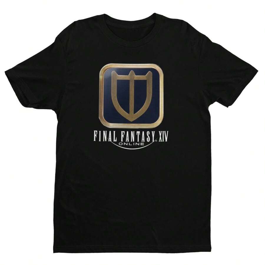 Final Fan.Tasy XIV Paladin Icon Premium Unis.Ex T-Shirt _ Tanks Healers DPS, Gifts - màu đen - Xem 1