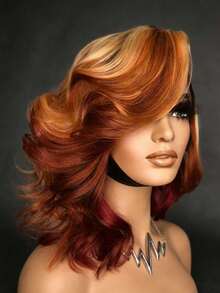 Ginger Orange 180 Density Short Body Wave Lace Front Wigs Human Hair Free Parting 13x4 HD Transparent Natural Wave Glueless Wigs Human Hair Pre Plucked With Baby Hair Brazilian Remy Orange Highlight Blonde Colored Bob Lace Closure Wig Human Hair For Women - 挑染金髮 - 查看 7