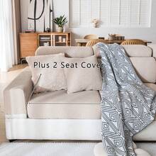 1 tấm bọc ghế sofa co giãn, chống thấm nước, chất liệu jacquard, kiểu dáng hiện đại tối giản, chống trượt, phù hợp cho ghế sofa hình chữ L và sofa 1/2/3/4 chỗ ngồi, dùng được cả bốn mùa. - Màu nâu Sô-cô-la - Xem 17