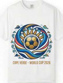 Curaçao World Cup 2026 T Shirt Colors, Soccer Fan Tee, Football Shirt Unisex Gift For Couples - 白色 - 查看 7