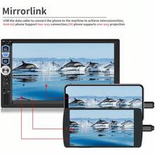 Autoestéreo 2Din 7 Pulgadas Pantalla Táctil Mirrorlink MP5 Para Carro Con Reproductor Multimedia Auto Estéreo Bt Fm Usb Aux Estereo - C - Ver 3
