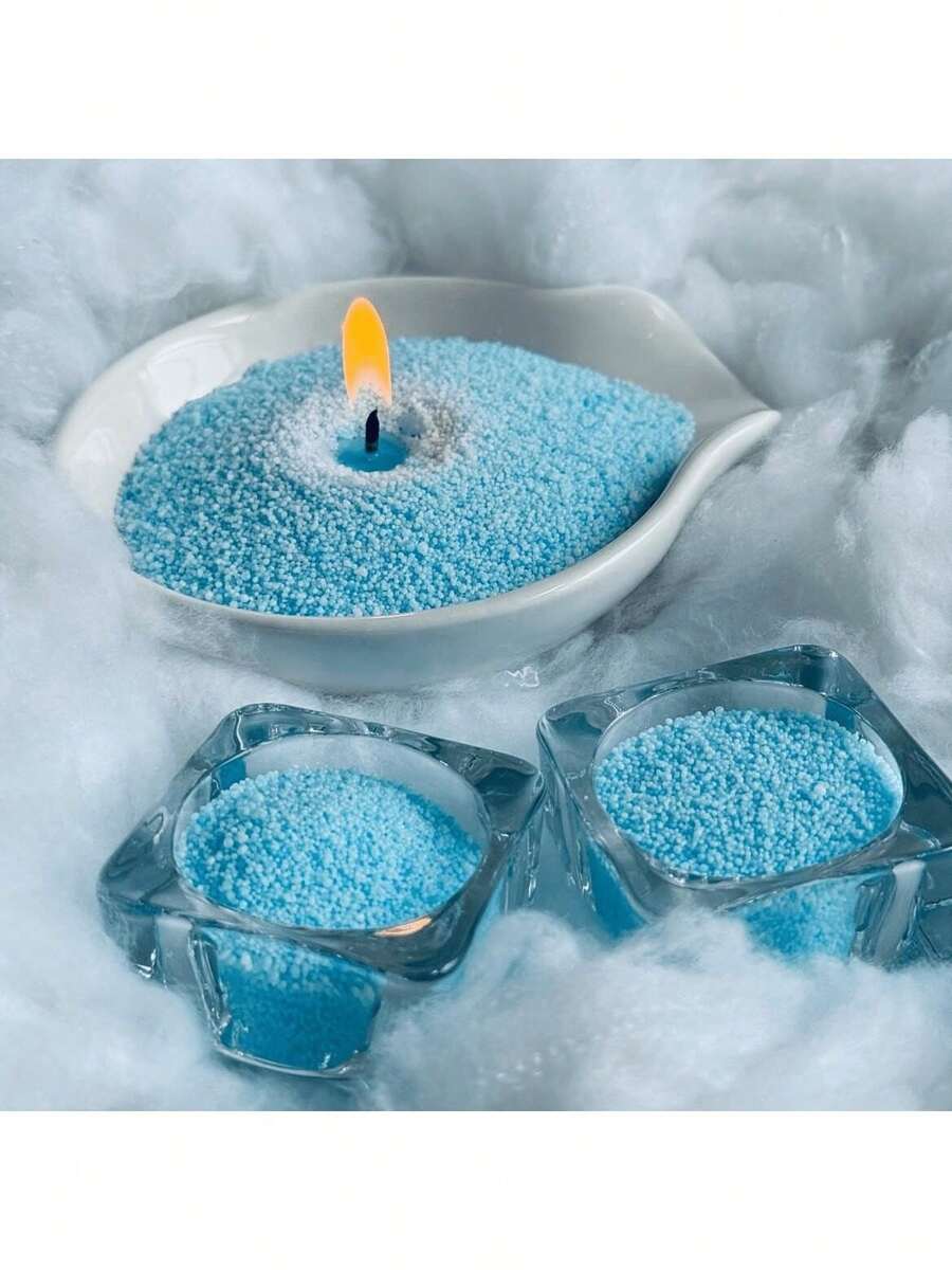 100g/500g Pearl Candle – Sandy Wax, Unscented Candle For Powder Candle Making, Refillable Wax For Home & Event Decor, Ideal For Weddings, Parties, And DIY Candle Making (White, Black, Red, Purple, Green)