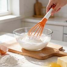 Collapsible Twist Whisk, Dual-Style Balloon & Flat Mixing Tool, Essential Home Kitchen Gadget & Baking Accessory - Multicolor - View 5