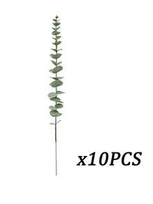 21pcs 18.9in Artificial Eucalyptus Stems With White Vase, Eucalyptus Branches Fake Plants, Fake Plants With Pot, Artificial Greenery, Suitable For Mothers Day Gift, Birthday Gifts, Mother's Day, Valentine's Day Gif, Gifts For Women, Teacher Appreciation Gifts, Bachelorette Party, Room Decor, Home Decor, Bathroom Decor - Multicolor - View 14