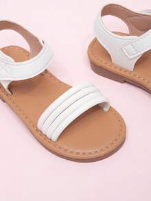 Infant Minimalist Casual Comfortable Flat Sandals - White - View 5