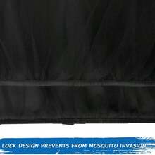 1pc Black Baby Crib Mosquito Net, Anti-Mosquito & Insect Crib Netting, Spring/Summer Baby Crib Mosquito Net, Easy To Install & Carry, Elastic Mosquito Net - Black - View 3