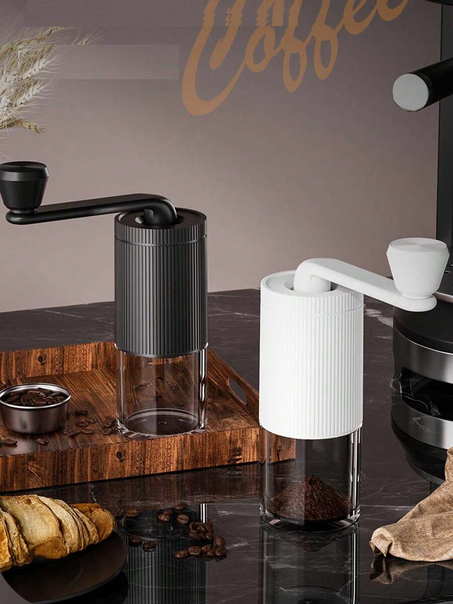 Manual Coffee Grinder, Portable Hand Crank Coffee Bean Mill, Hand Operated Coffee Grinder - Multicolor - View 1