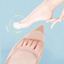 2pcs Women's Sponge Forefoot Inserts To Relieve Pain, Reduce Shoe Size And Enhance Fit, Comfort And Protection For High-Heeled Shoes,Shoes And Boots Accessories - Nhiều màu - Xem 6