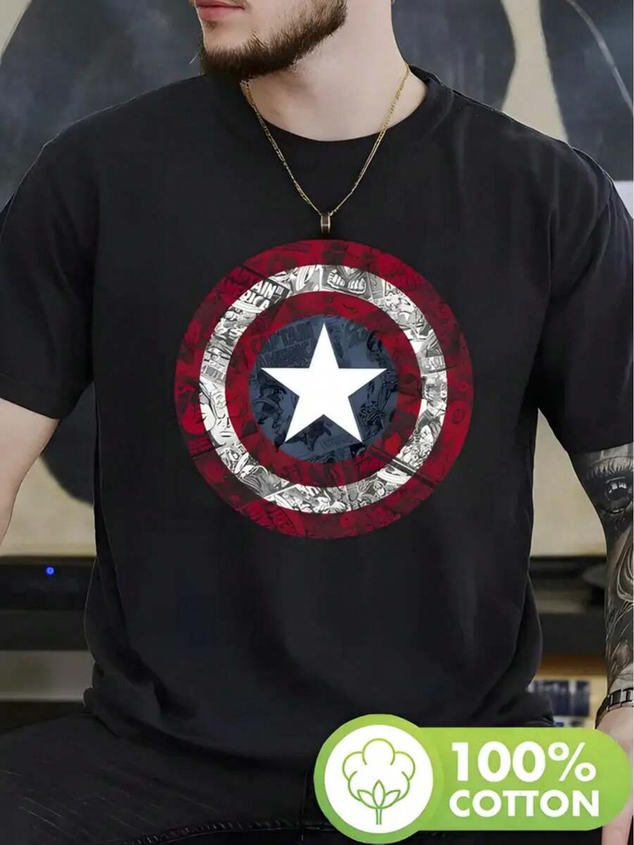 Men Outdoor Tees & Tanks - Black - View 1