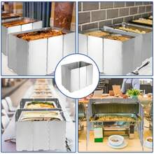 10pcs/12pcs/14pcs/16pcs Windshield Plates, Camping Stove Windshield, Insulation Plate Windshield, Stainless Steel Foldable Outdoor Windscreen With Drawstring Bag - Silver - View 7