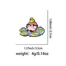 Lindo broche de metal con diseños de nutrias, gatos, sardinas de dibujos animados, ranas, zarigüeyas y frases sobre animales, para decorar ropa, mochilas, joyas y hacer regalos a amigos - Negro - Ver 28