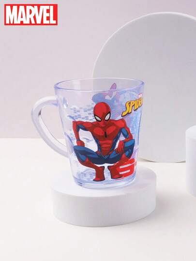 Marvel 360ml  Official Licensed  Shatterproof Transparent Toothbrush Cup, Household Gargle Cup, Office Milk Coffee Tea Cup, Party Plastic Cup, Couples Birthday Gift, Best Home Choice