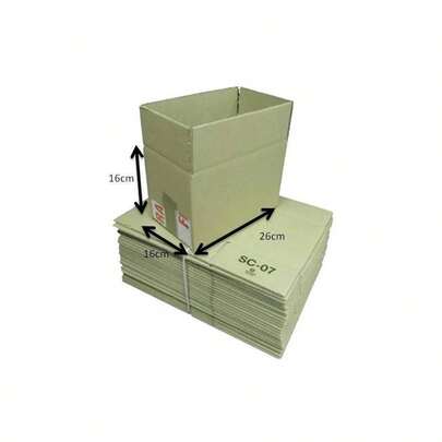 Pack Of 200 Single Walled Cardboard Mailing Posting Boxes Brown 16 X 16 X 26cm