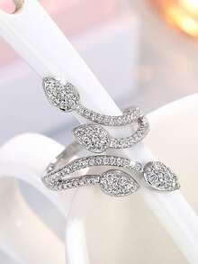 1 PC Fashion Cubic Zirconia Ring For Women For Valentine's Day Gift Wedding Anniversary Party Jewelry - 1# - View 2
