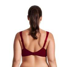 Plus Size Unlined Minimizer Wirefree Bras With Embroidery Lace - Grey,Burgundy,Black(3 Pack) - View 5