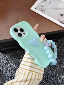 1个DIY心形马卡龙手机壳，带挂绳，2025年最新热销情侣手机壳，兼容三星Galaxy/ - 粉色 - 查看 5