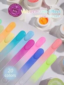 FRESCOBALDI Esmalte de uñas en gel semi-sólido de 20 colores, altamente saturado y aplicable con brocha, apto para uso en salón y DIY en todas las estaciones. - Multicolor - Ver 6