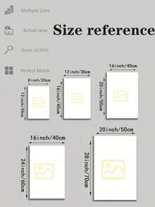 1pc Personalized Canvas Frame Custom Poster Printing - Create Your Own Wall Art Print With Your Image - And Personalized Photo Poster, Optional Frame - Multicolor - View 7