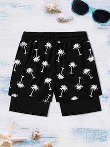 Quần short đi biển hai lớp dành cho nam có túi - Nhiều màu - Xem 2