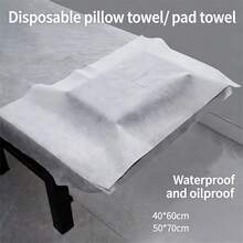 一次性浴巾，加厚防水防油，圆形、方形、U型，美甲沙龙枕套，无纺布按摩和足浴巾 - 彩色 - 查看 1